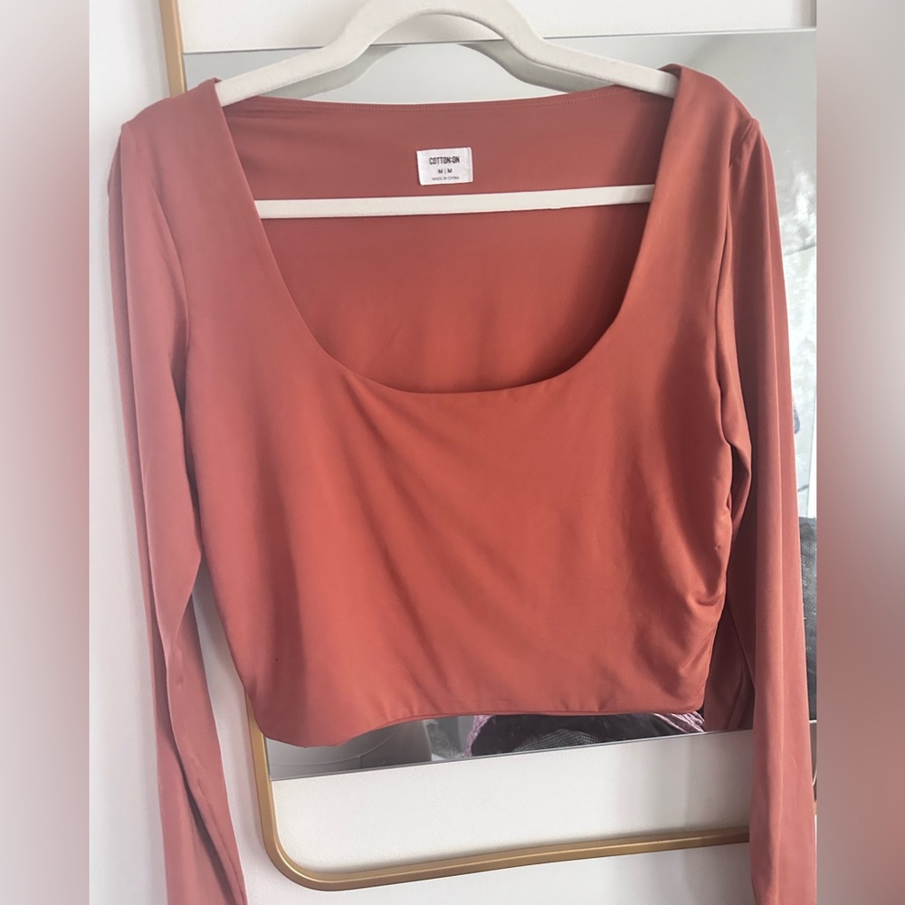 Terra Cotta seamless smoothing Long Sleeve Top